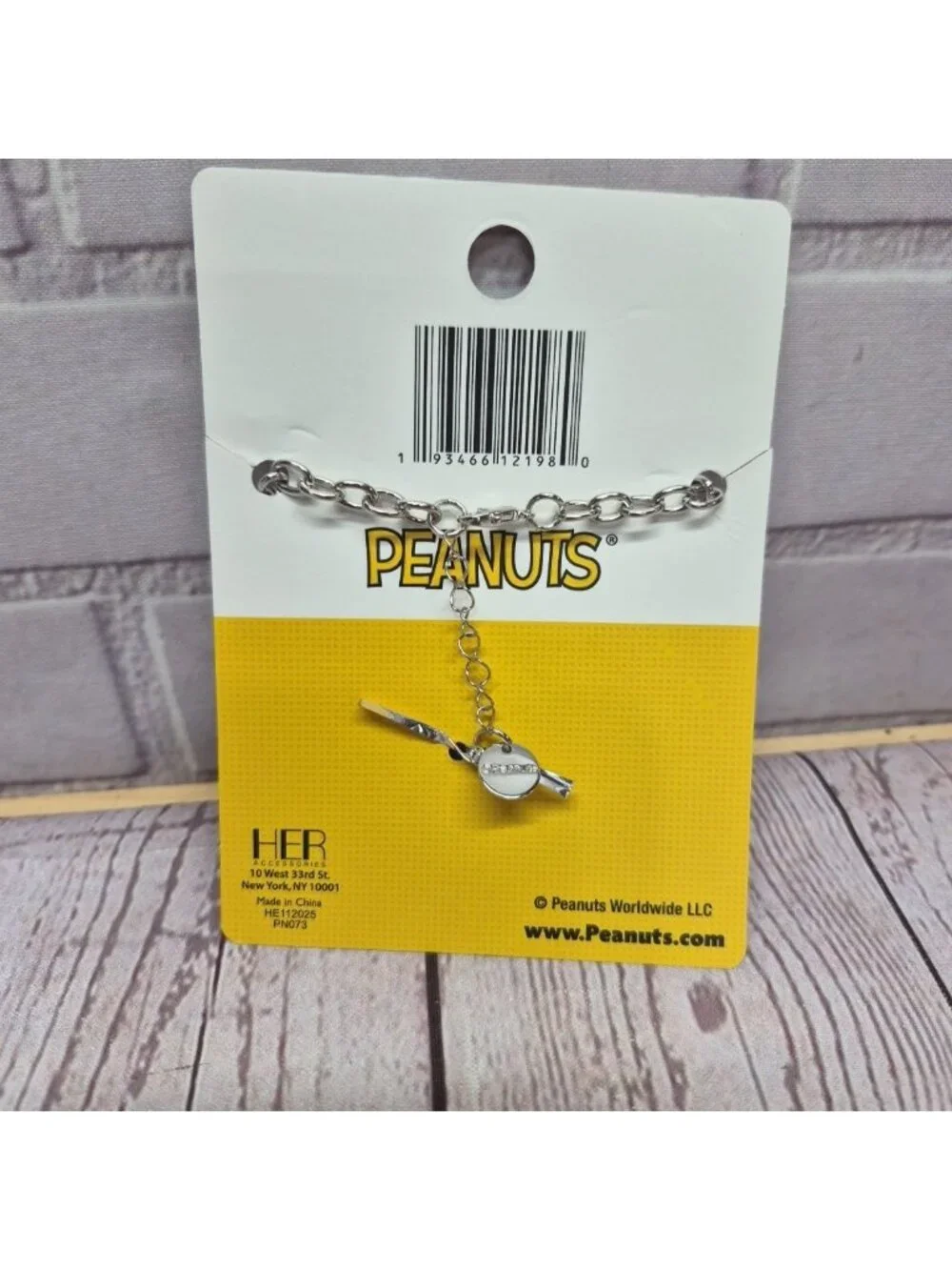 Peanuts Snoopy & Woodstock Charm Bracelet Summer Fun 7